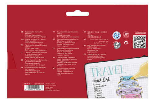 Marcador Tl 46 Faber-castell X8 Colores Pastel