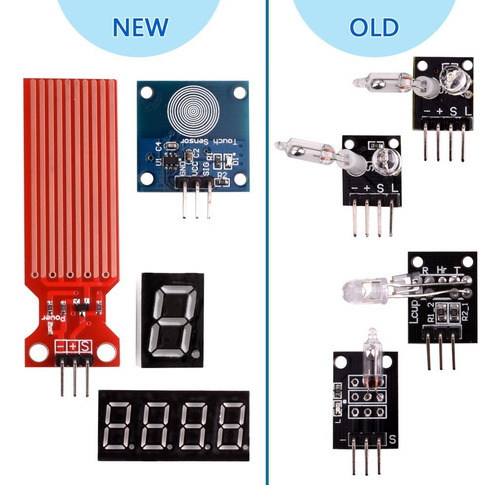 Para Kit Sensor Pi Arduino Frambuesa, Kuman 37 En 1 Proyecto