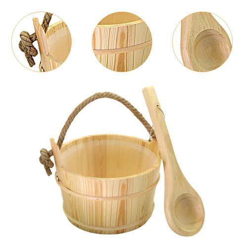 Cubo De Sauna Con Cucharón, Kit De Iniciación De Sauna,