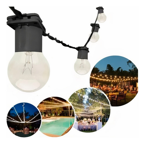 Varal De Luz Festao 30 Mts  Com Lampadas Inclusas