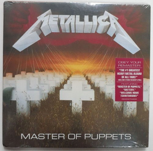 Cd - Metallica - Master Of Puppets ) - Digipack - Remaster