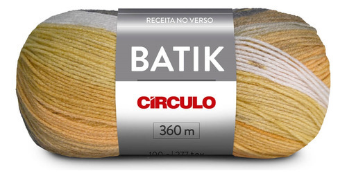 Lã Tricô Batik Circulo 360m 100g (277 Tex) 100% Acrílico Cor 9510 - Ártico