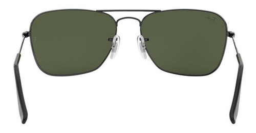 Lentes Ray-ban Aviator Caravan Rb3136 004 Liso Verde Green Polished Gunmetal Polished Gunmetal