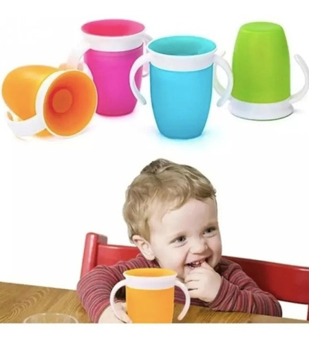 Vaso Entrenador Antiderrame 360 Magic Cup Libre Bpa Niños