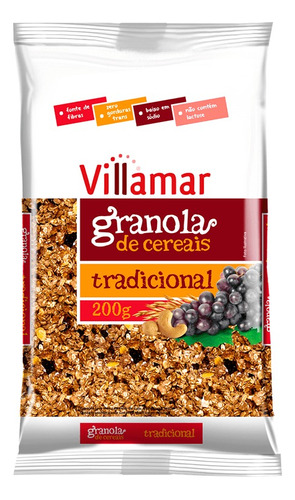 Granola De Cereais Tradicional- Matinal- Villamar 200 Gr