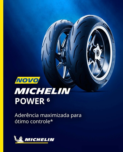 Pneu Michelin Power 6 120/70 Zr17 + 180/55 Zr17 Tl