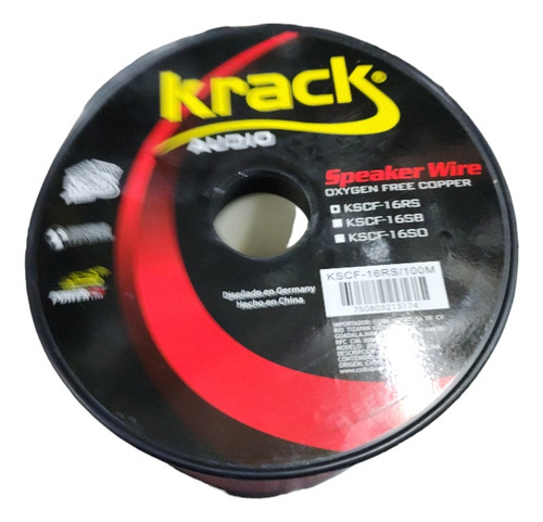 Rollo De 100mts De Cable Krack Polarizado 2x16 P/ Bocina