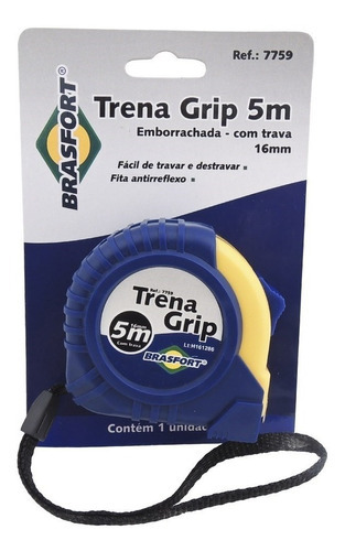 Trena Brasfort Emborrachada Grip 5/16mm C/trava 7759