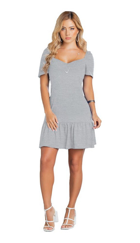 Vestido Gris Mp 91734