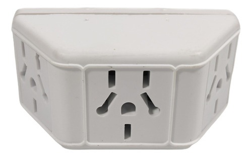 Adaptador Triple Enchufe Multinorma Blanco