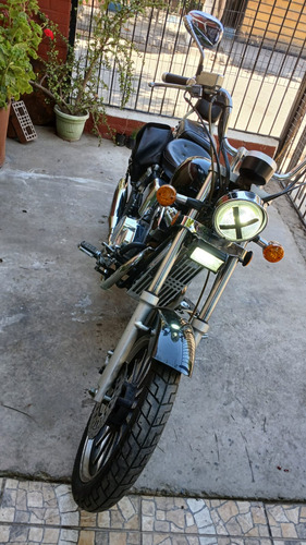 Moto Choper Color Negro Moto 350 Cc Unico Dueño