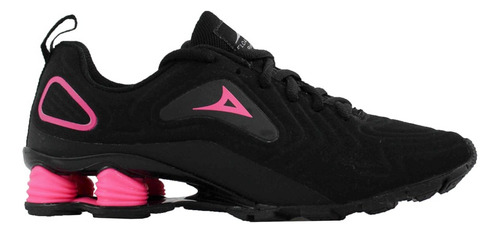 Tenis Running Dama Pirma 4522 Power Max Negro Rosa Lc