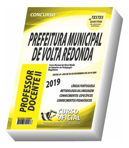 Apostila Prefeitura De Volta Redonda - Professor Docente Ii