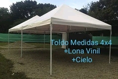 Toldo Metálico Con Lona Vinil