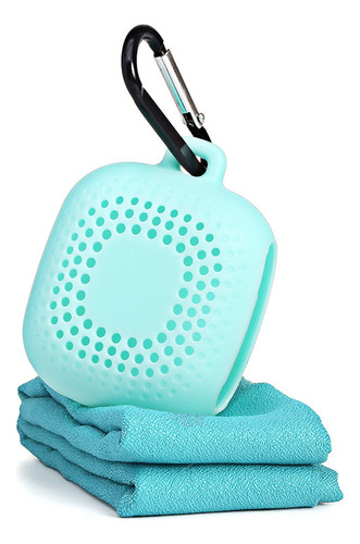 Toalla De Secado Rápido Con Funda De Silicona Y Rosa Que Abs