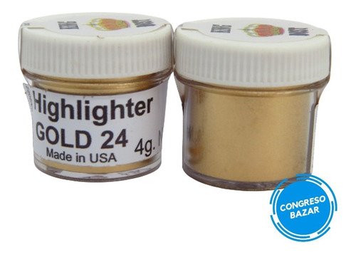 Colorante Comestible En Polvo Dorado 24 K. King Dust