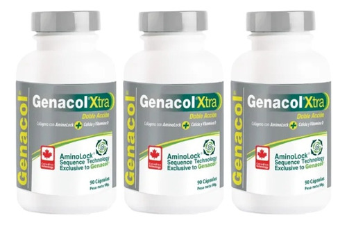 Genacol Xtra Colageno Pack 3 Frascos Newscience Dietafitness