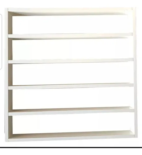 Organizador expositor de esmaltes de uñas Tx Mdf blanco de 67 x 64 pulgadas
