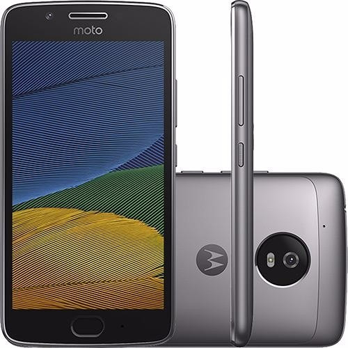 Celular Moto G5 Android 7.0 Tela 5 32gb Platinum +chip Tim