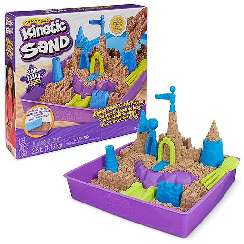 Set De Juego De Castillo De Playa Deluxe 2.5 Lbs De Are...