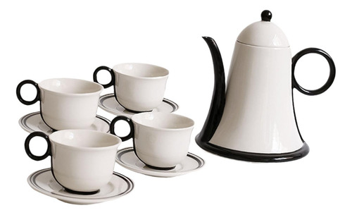 Juego De Té De, Tetera De Cerámica Con Tazas Con 4 Tazas