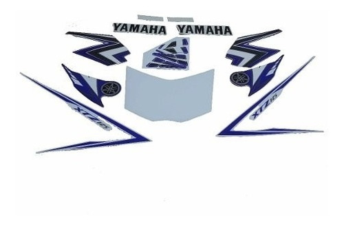 Kit Adesivos Yamaha Xtz 125 2010 Azul