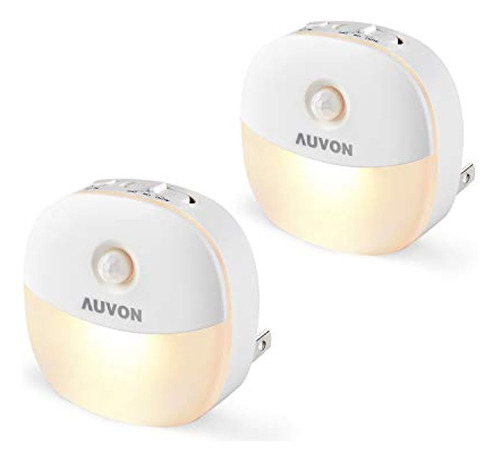 Luz Nocturna Led Con Sensor De Movimiento Enchufable Auvon, 