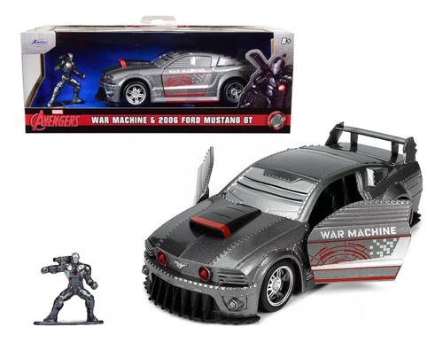 War Machine & 2006 Ford Mustang Gt Marvel Avengers Jada 1:32