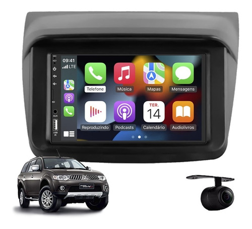 Central Multimidia Android Auto Mitsubishi Pajero Dakar 2012