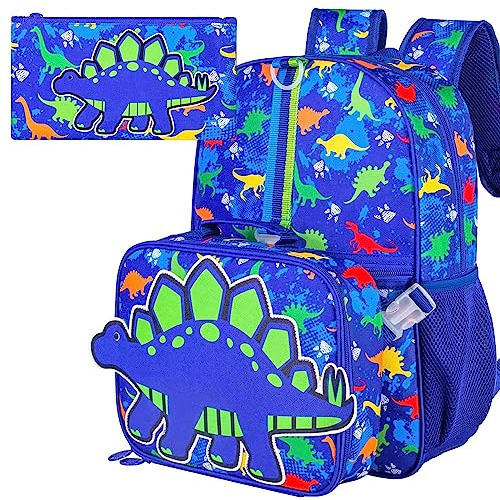 Ufndc 3pcs Dinosaur Backpack For Boys, 16 Kids 8zw9w