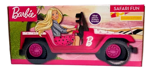 Jeep Auto Barbie Safari C/ Stickers. 715