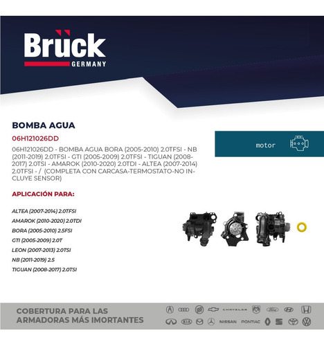 Bomba Agua Bora New Beetle Gti Tiguan Amarok Leon Audi A5 Tt