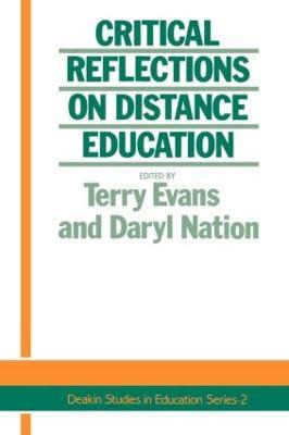 Libro Critical Reflections On Distance Education - Terry ...