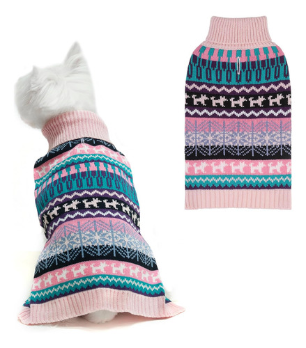 Suéter Para Perro - Abrigo De Invierno Ropa Con Rayas Colori