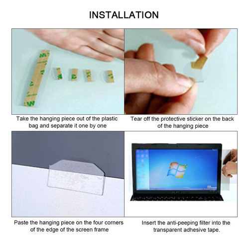 Protetor De Tela Para Laptop 16:9 Antipeep Atm Machine De 17
