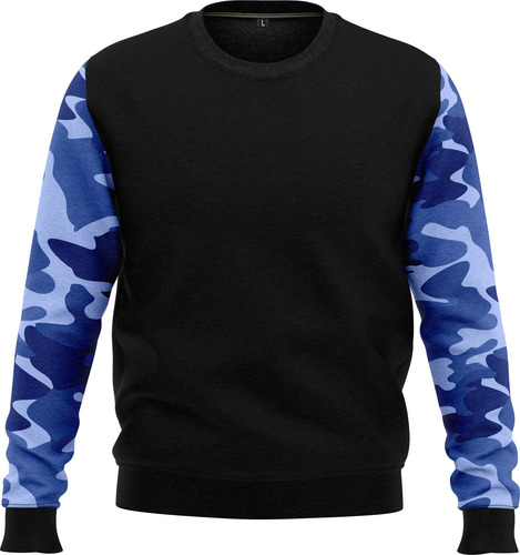 Buzo Camuflado Azul Militar - Remeras 5145