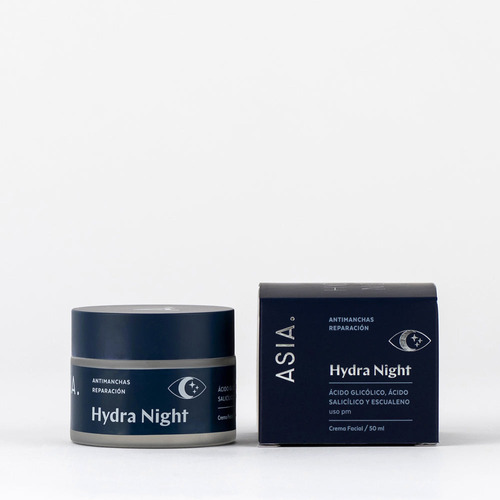 Hydra Night, Asia Skincare, Crema Reparación Y Anti Manchas