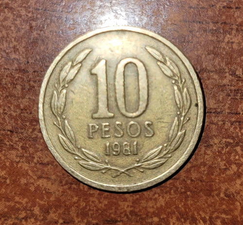 Moneda 10 Pesos Antigua (1981)