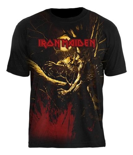 Camiseta Iron Maiden Fear Of The Dark Premium Oficial Stamp