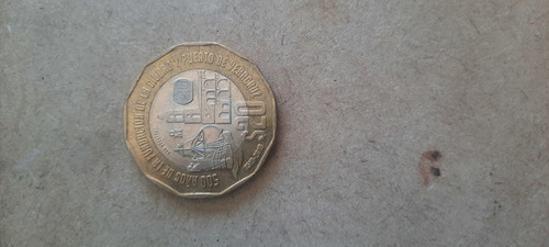 Moneda $20 500 Años De La Ciudad Y Puerto De Veracruz.