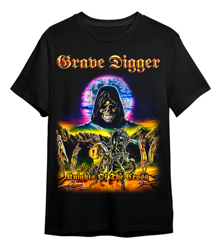 Polera Grave Digger - Knights Of The Cross - Holy Shirt