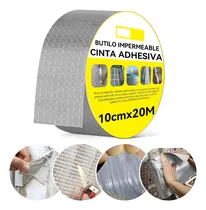 Comprar Gvfyy Cinta De Butilo Impermeable Para Exteriores 10*20m, Cinta De Reparación De Butilo De Aluminio Sin Cov Es Adecuada Para Impermeabilizar Y Reparar Fugas En Tuberías, Toldos, Ventanas Y Techos