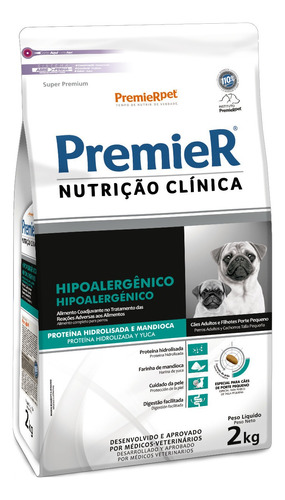 Premier Nutrición Clínica Para Perros Pqñs Hipoalergénico 2k