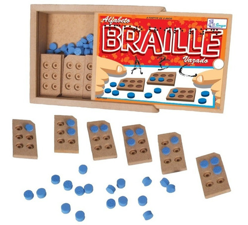 Alfabeto Braille Vazado Pedagogico Simque