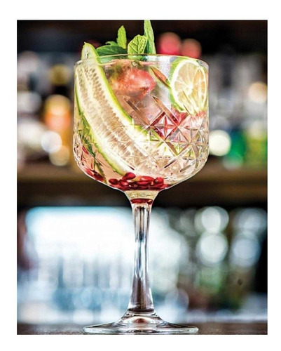 Set 4 Copas Gin & Tonic Timeless De Vidrio 500ml Pasabahce