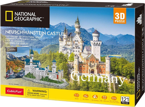 Rompecabezas Puzzle 3d Castillo Neuschwanstein Cubicfun