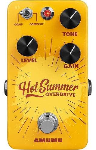 Amumu Hot Summer Overdrive Pedal De Efectos De Guitarra Hec.