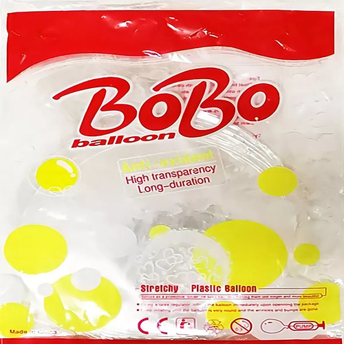 Kit 50 Unidades Balao Bubble Bolha Transparente 24 Polegadas - Loja Gudeltec