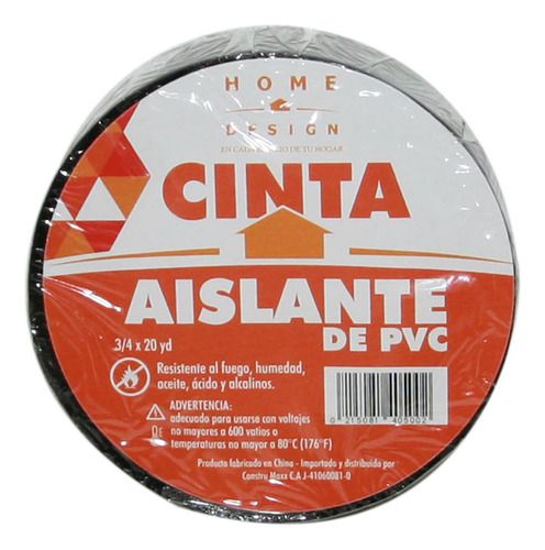 Teipe/ Cinta Aislante Electrica De Uso General, ¾'' X 18m