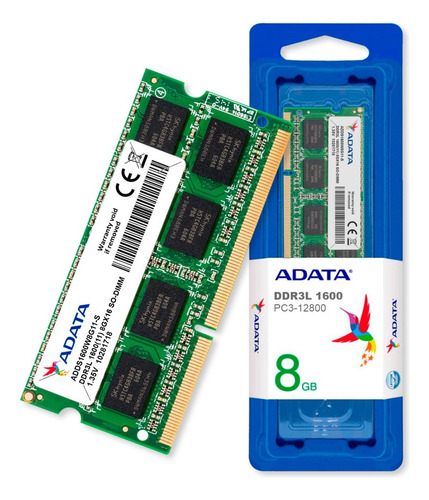 Memoria Ram Sodimm Adata Ddr3 8gb 1600mhz 